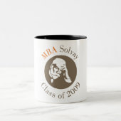 MBA Solvay - Klasse von 2009 Zweifarbige Tasse (Mittel)