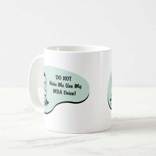 MBA-Stimme Kaffeetasse (Vorderseite Links)
