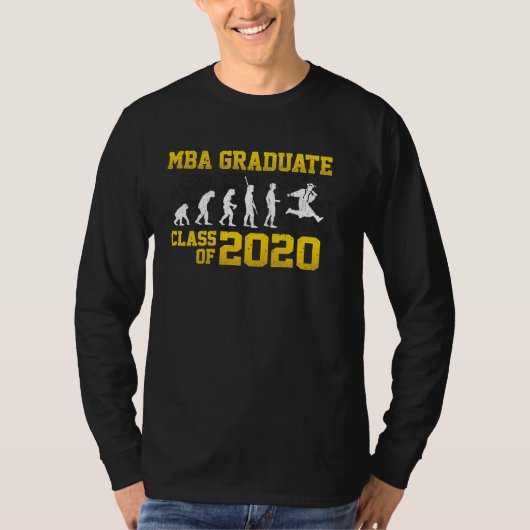 MBA Student 2020 Progress Business Degree Graduati T-Shirt (Vorderseite)