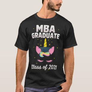 MBA Student Unicorns 2021 Business Degree T-Shirt