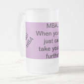 MBA, wenn Ihre BS Sie nicht irgendwie nehmen Mattglas Bierglas (Vorderseite Links)
