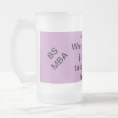 MBA, wenn Ihre BS Sie nicht irgendwie nehmen Mattglas Bierglas (Links)