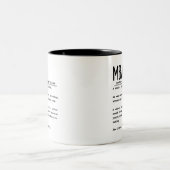 MBA ZWEIFARBIGE TASSE (Mittel)
