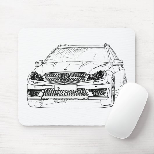 MBAMG C63 Anwesen 2012 Mousepad (Mit Mouse)