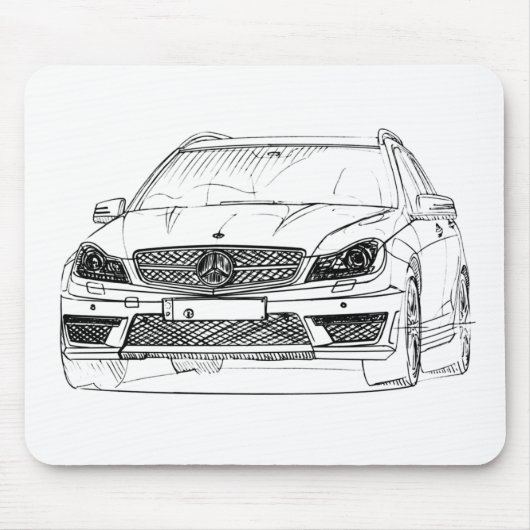 MBAMG C63 Anwesen 2012 Mousepad (Vorne)