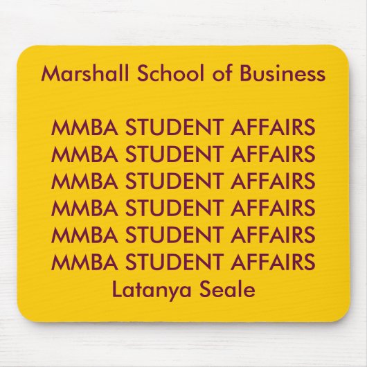 MBASTUDENTAFFIRS MOUSEPAD (Vorne)