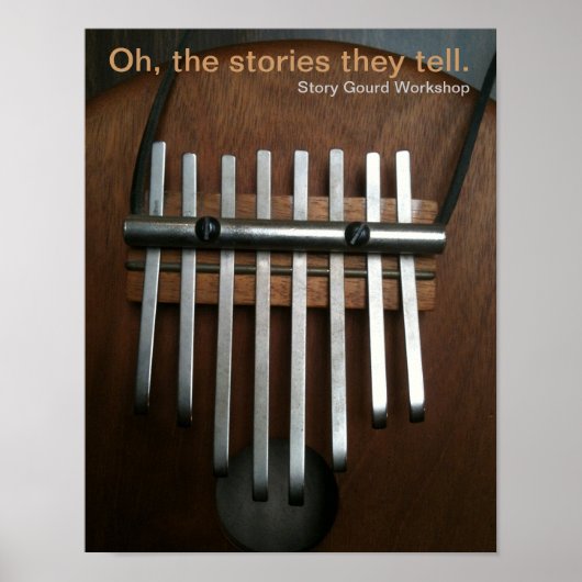 Mbira (Daumenpiano)-Poster Poster (Vorne)