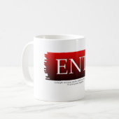 MBTI ENTJ Kaffee-Tasse Kaffeetasse (Vorderseite Links)