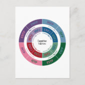 MBTI Persönlichkeit: Kognitives Funktions-Diagramm Postkarte (Vorderseite)
