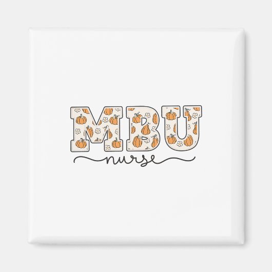 Mbu Nurse Pumpkin Fall Mother Magnet (Vorne)