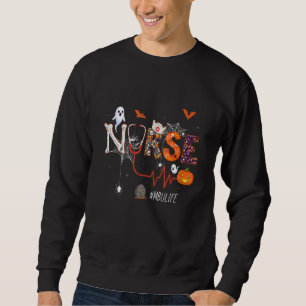 Mbu Nurse Pumpkin Halloween Medical Procedure Unit Sweatshirt