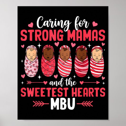 Mbu Valentinstag Mutter Baby Krankenschwester Vale Poster (Vorne)