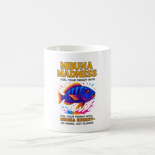 Mbuna Madness Energy Drink Parody Kaffeetasse (Mittel)