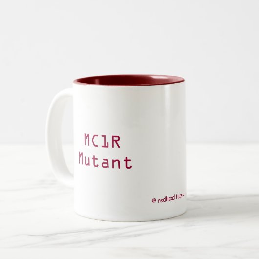 MC1R Mutant Zweifarbige Tasse (Vorderseite Links)