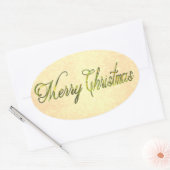 MC Begrüßung Ovaler Aufkleber (Umschlag)