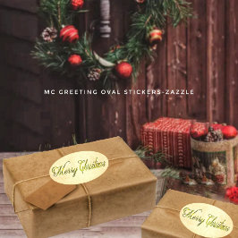 MC Begrüßung Ovaler Aufkleber