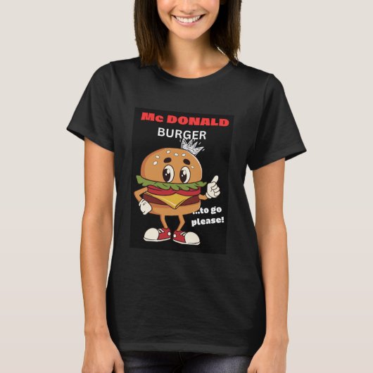 Mc DONALD BURGER T-Shirt (Vorderseite)