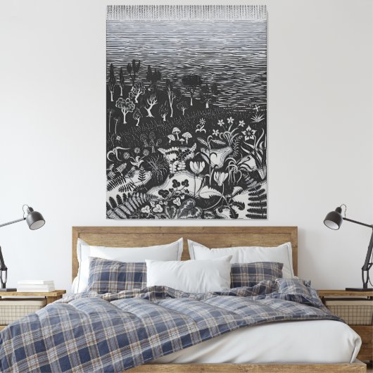 MC Escher art Leinwanddruck (Insitu (Schlafzimmer))