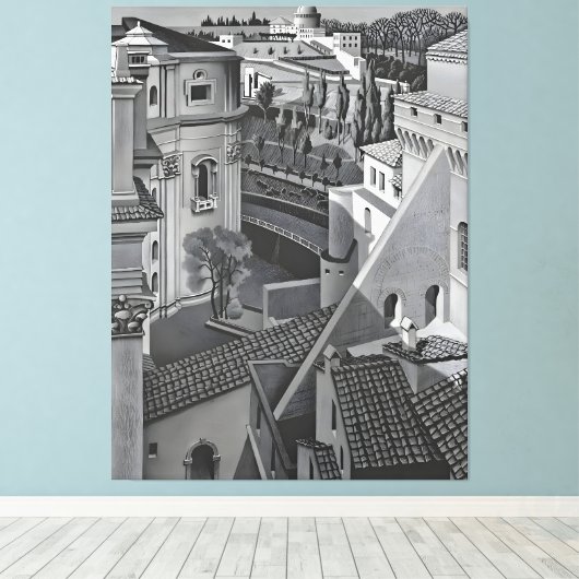 MC Escher art Leinwanddruck (Insitu (Holzboden))