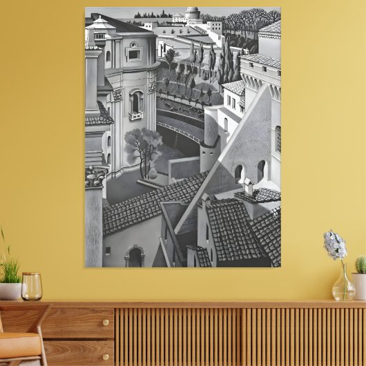 MC Escher art Leinwanddruck (Insitu (Wohnzimmer))