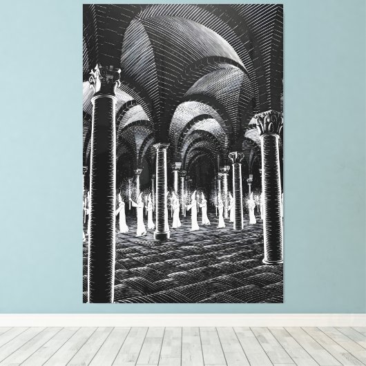 MC Escher art Leinwanddruck (Insitu (Holzboden))