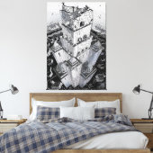 MC Escher art Leinwanddruck (Insitu (Schlafzimmer))