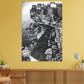 MC Escher art style Leinwanddruck (Insitu (Wohnzimmer))