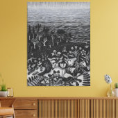 MC Escher Kunst Leinwanddruck (Insitu (Wohnzimmer))