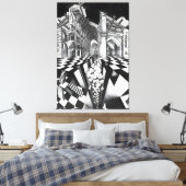 MC Escher Kunst Leinwanddruck (Insitu (Schlafzimmer))