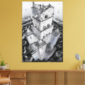 MC Escher Kunst Leinwanddruck (Insitu (Wohnzimmer))