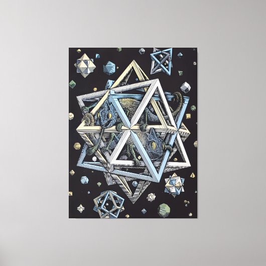 MC Escher Kunststil Leinwanddruck (Vorderseite)