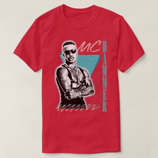 MC Hammer Retro Style Fan Art Design T-Shirt (Design vorne)