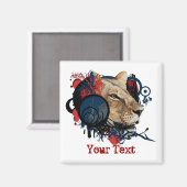 MC King - Safari-Kühlschrankmagnet Magnet (Vorderseite/Rückseite)