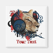 MC King - Safari-Kühlschrankmagnet Magnet (Vorne)