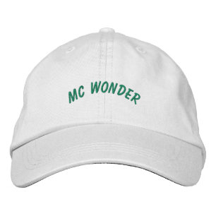 MC Wonder Weihnachtsfeiertag wünscht White-Hat Pur Bestickte Baseballkappe