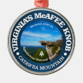 McAfee Knob Ornament Aus Metall (Vorne)