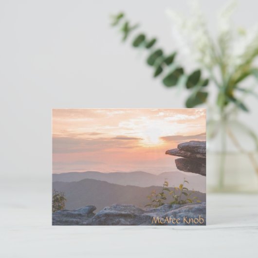 McAfee Knob-Postkarte Postkarte (Stehend Vorderseite)