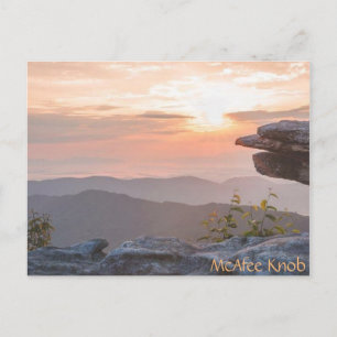 McAfee Knob-Postkarte Postkarte