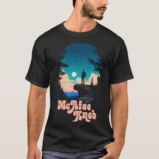 McAfee Knob Roanoke Virginia Appalachian Trail Ove T-Shirt (Vorderseite)