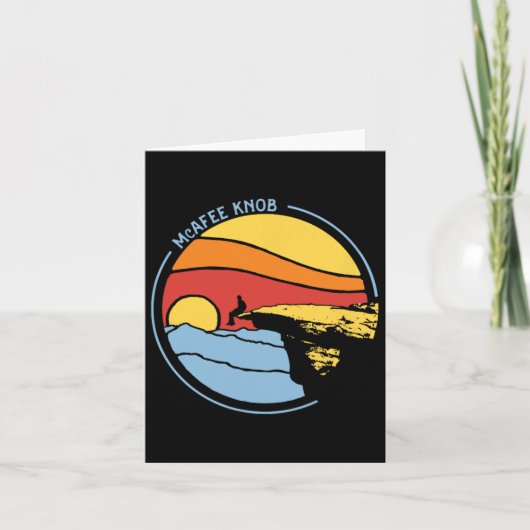 Mcafee's Knob Trail Wandern Riesenstar Roanoke Gra Karte (Vorderseite)