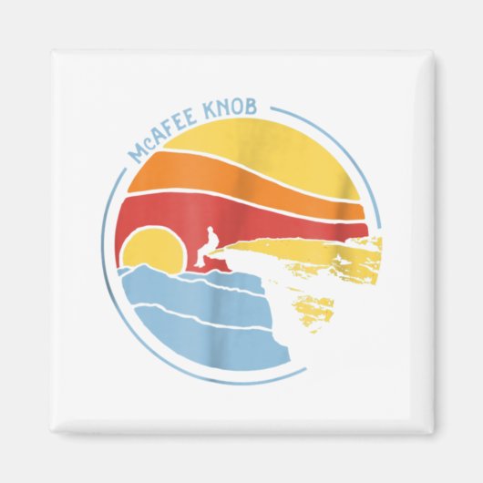 McAfee's Knob Trail Wandern Shirt von Giant Star Magnet (Vorne)