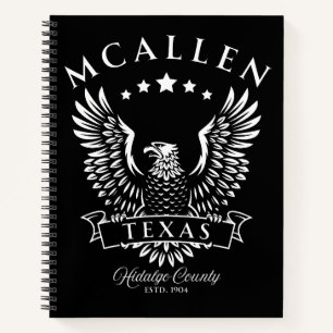 McAllen Hidalgo Landkreis Texas Vintag Eagle Notizblock