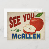 McAllen Texas Apple - Vintage Travel Postkarte (Vorne/Hinten)