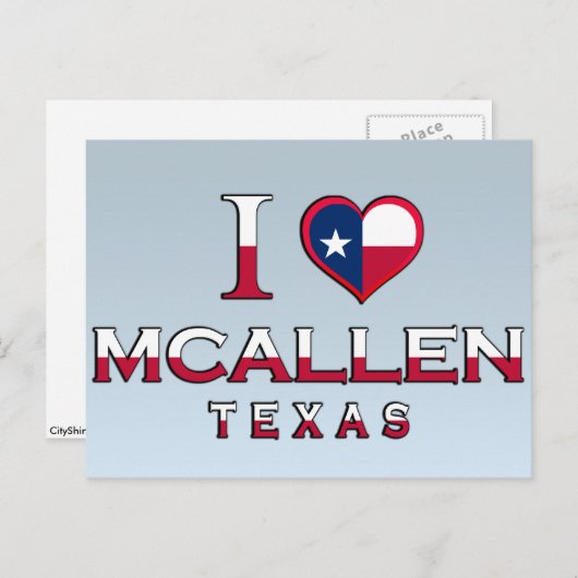 McAllen, Texas Postkarte (Vorne/Hinten)