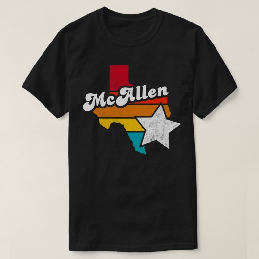 McAllen Texas Vintag Distressed Souvenir 1 T-Shirt (Design vorne)