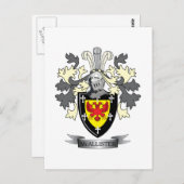 McAllister Familienwappen Coat of Arms Postkarte (Vorne/Hinten)