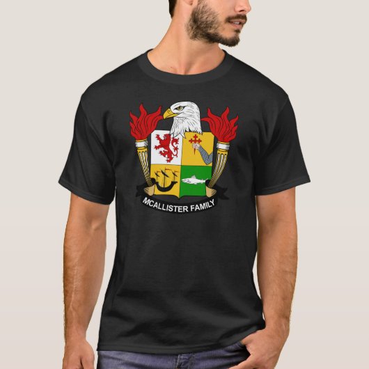 McAllister Familienwappen T-Shirt (Vorderseite)