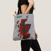 McAllister Tartan-Schottland-Karte Tasche (Von Nahem)