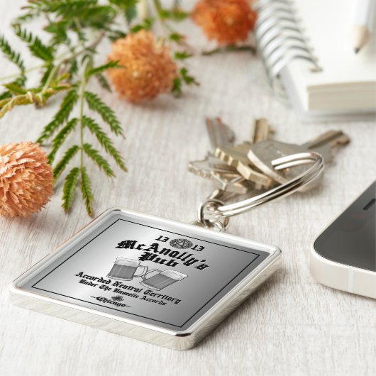 McAnally's Pub Black Logo Schlüsselanhänger (Seite)