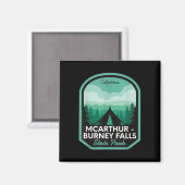 Mcarthur Burney Falls Staat Park Ca Camping Magnet (Vorderseite/Rückseite)